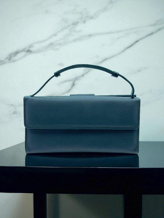 The Classic Navy Top-Handle Bag